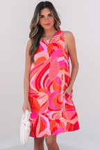 Bridget Abstract Floral Mini Dress-0