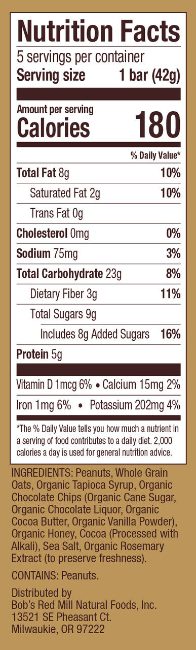 BOBS BR PBTR/CHOC OATS  (6x7.40)