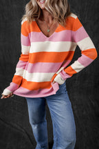 Laylani Stripe Casual Sweater-3