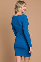 Culture Code Full Size Off Shoulder Dorman Sleeve Dress-1