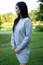 Quincy Textured Long Sleeve Dress-2