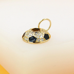 18k Gold Filled Soccer Ball Pendant Charm-1