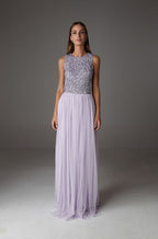 INES MAXI SKIRT LILAC
