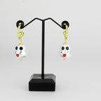 3W1757G - Flash Gold Brass Earring with Synthetic in MultiColor-1