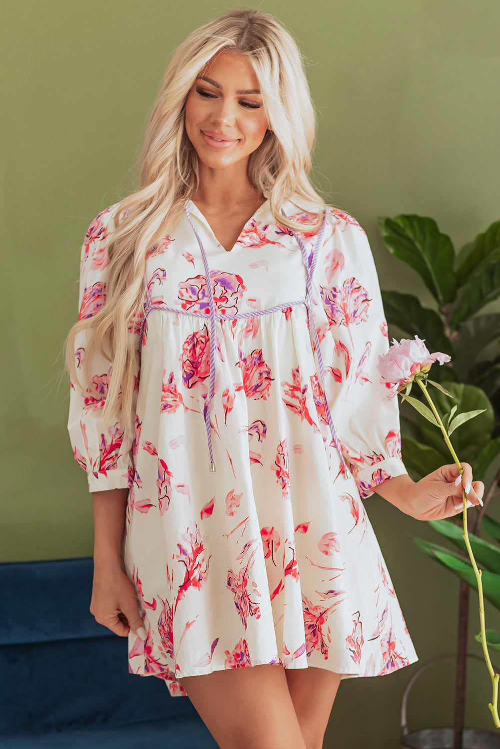 Lana Floral Babydoll Dress-2