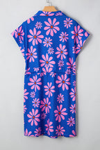 Elouise Floral Drawstring Waist Mini Dress-3