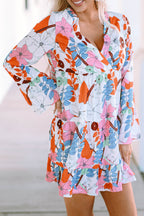 Kensley Floral Tiered Mini Dress-0