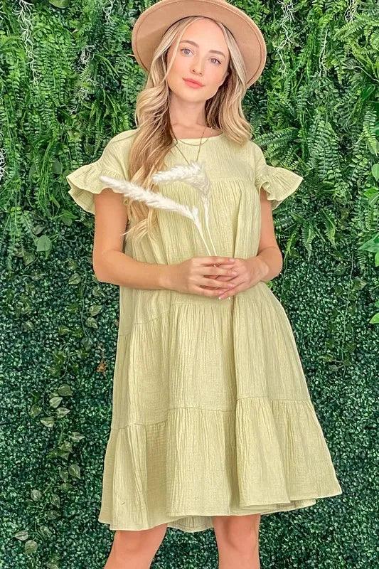 And The Why Cotton Gauze Baby Doll Casual Dress-1