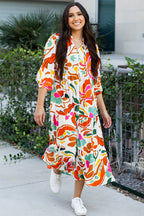 Alanna Floral Tiered Maxi Dress-2