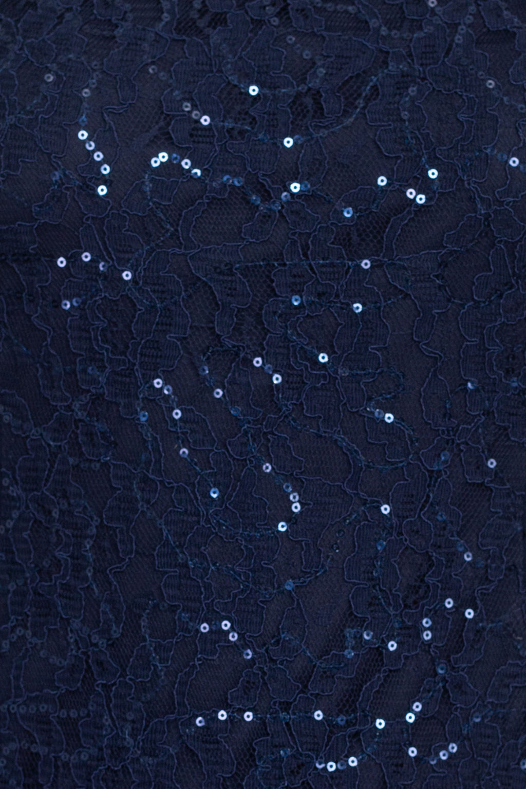 SL Fashion Cutout Crew Neck Cap Sleeve Sheath Zipper Back Lace Panel Crepe Dress-4