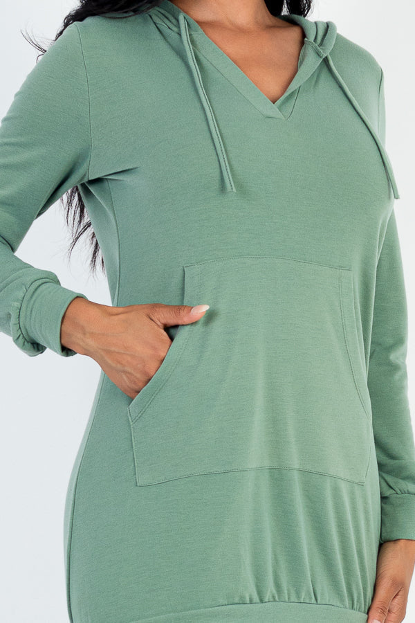 French Terry Hoodie Dress (CAPELLA)-3
