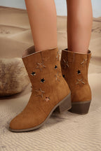 Western Star Decor Suede Boots-3