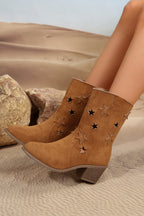 Western Star Decor Suede Boots-4