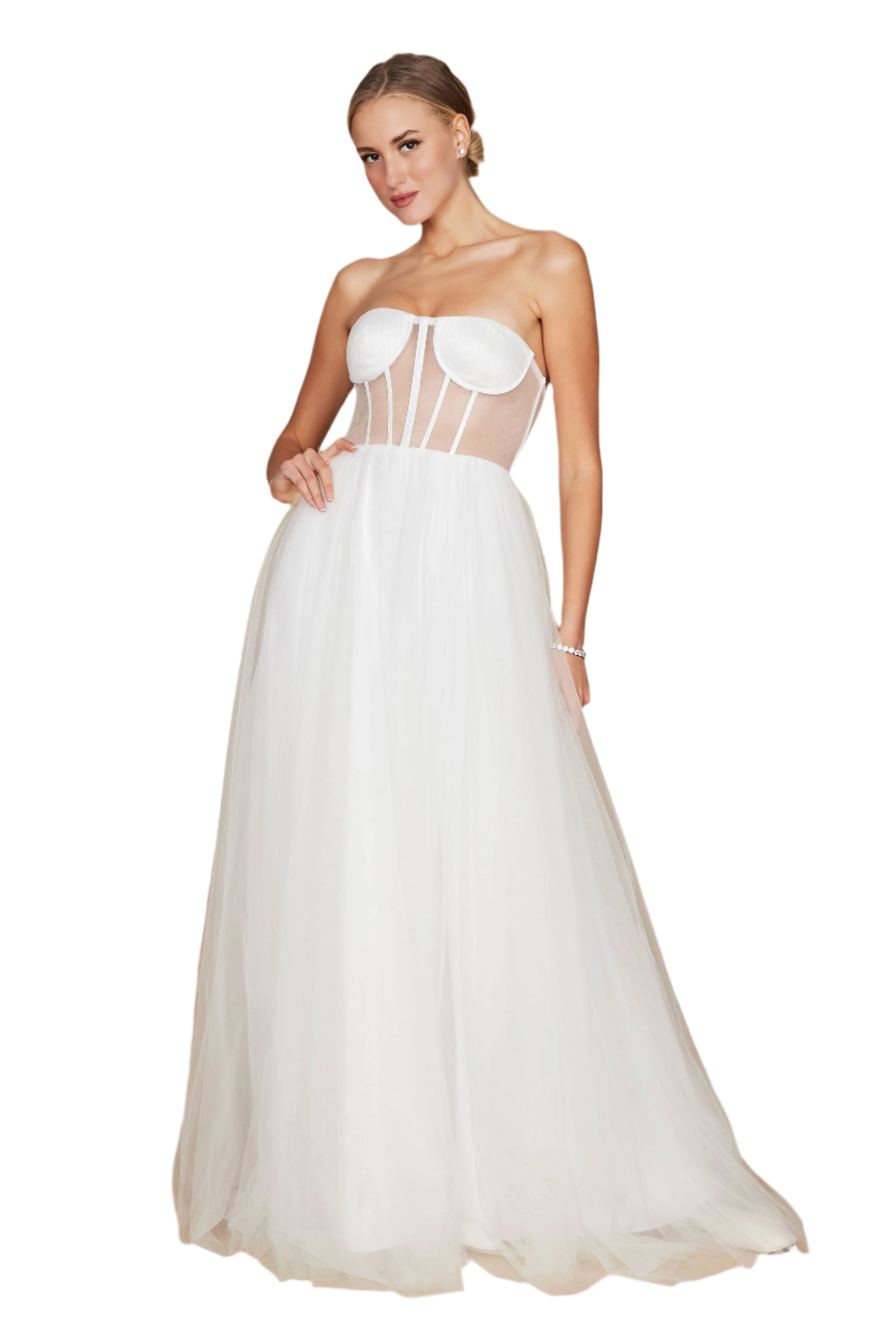 Dylan and Davids Corset-Style Prom Party Formal Ball Gown Dress-6