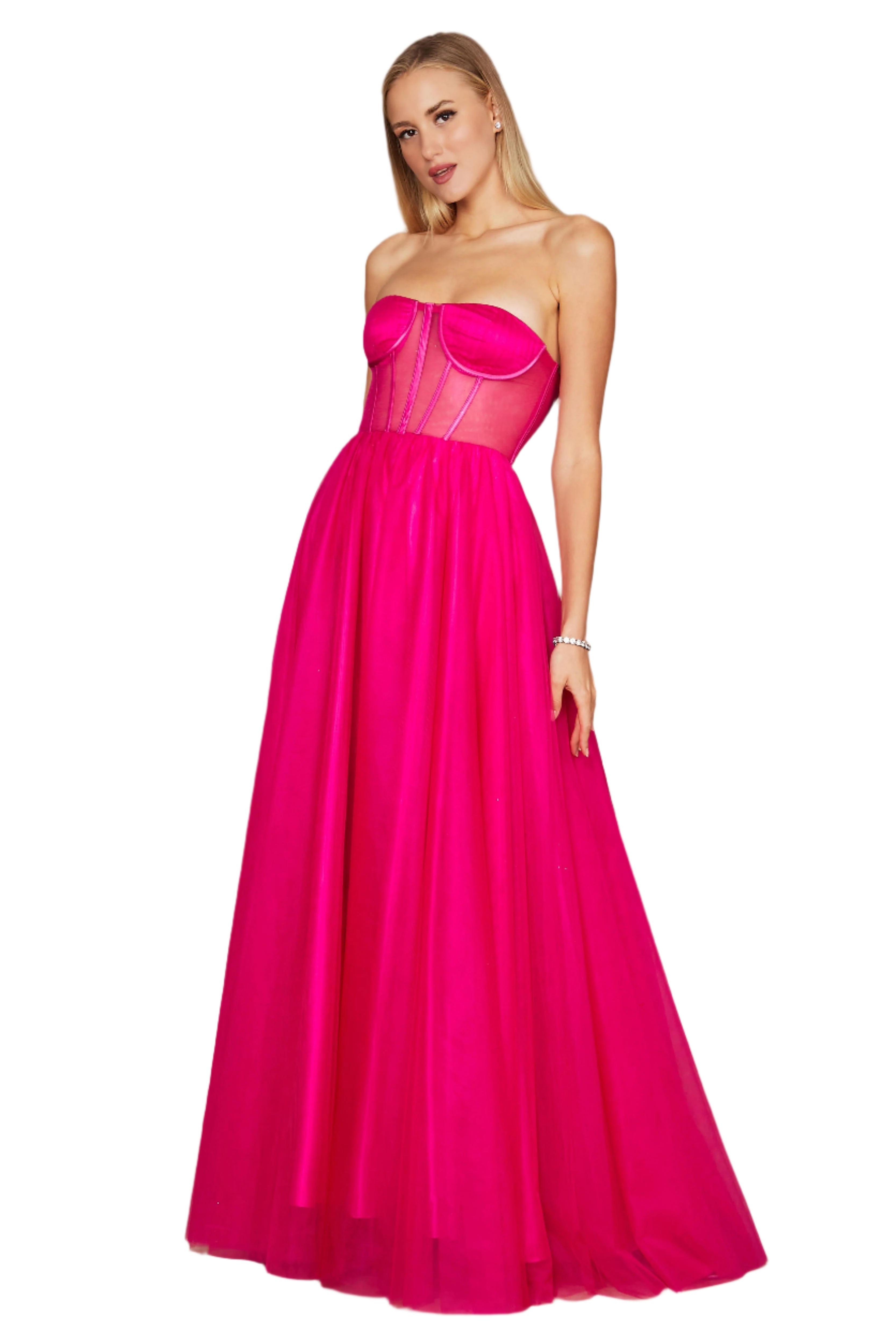 Dylan and Davids Corset-Style Prom Party Formal Ball Gown Dress-7