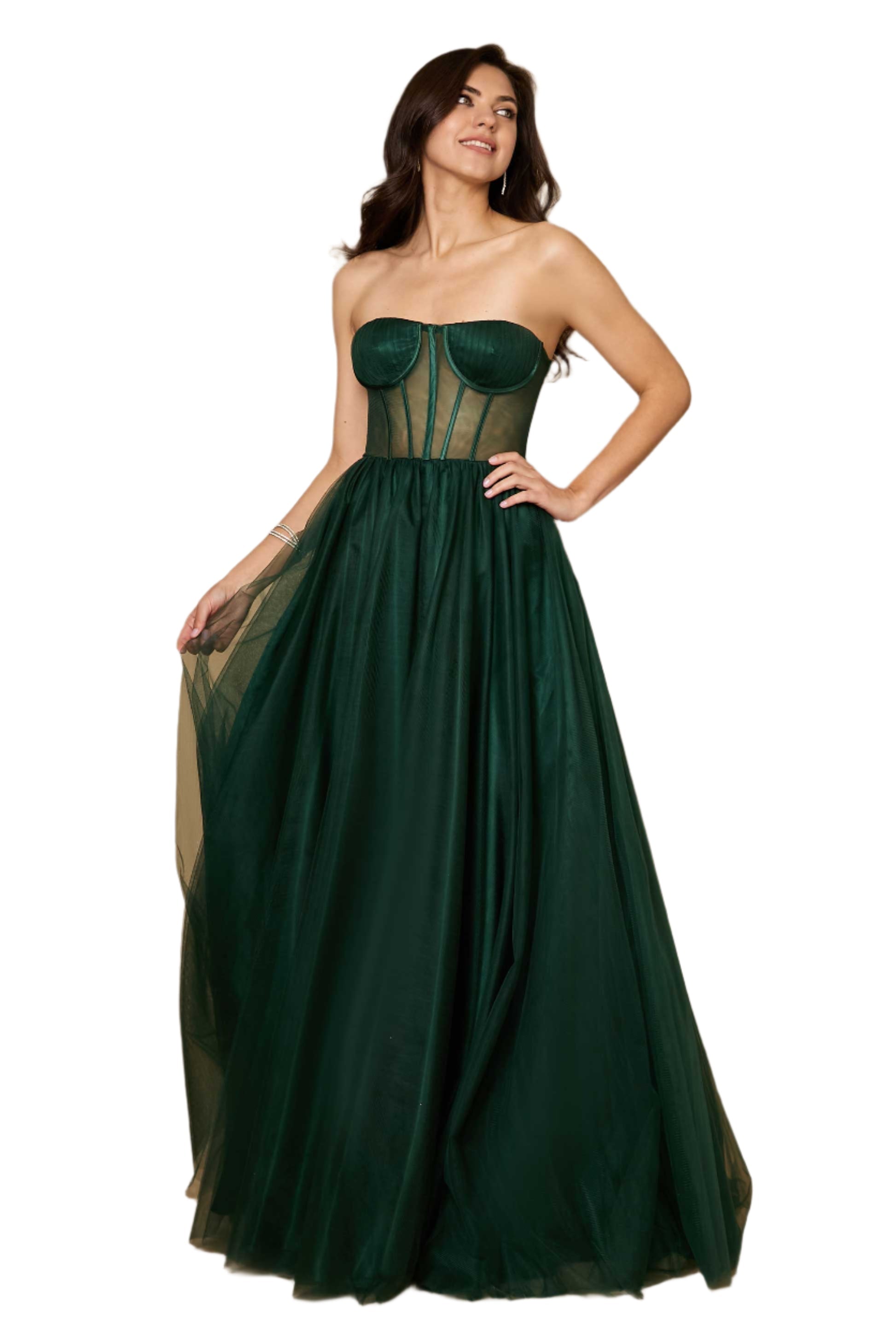 Dylan and Davids Corset-Style Prom Party Formal Ball Gown Dress-8