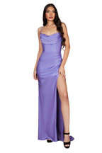 Kos Couture Full-Length Formal Gown Low Back Prom Dress