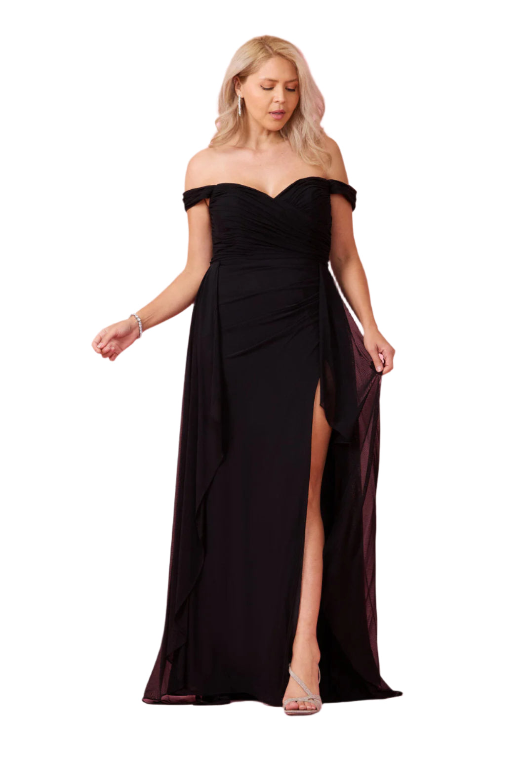 Dylan and Davids Off Shoulder Full-Length Formal Gown Evening Dress