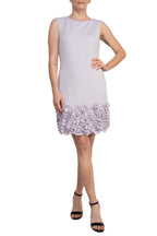 Donna Ricco Boat Neck Sleeveless Tiered Ruffled Hem Shift Dress-0