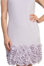 Donna Ricco Boat Neck Sleeveless Tiered Ruffled Hem Shift Dress-4