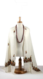 Embroidered Wool Wrap - Fall