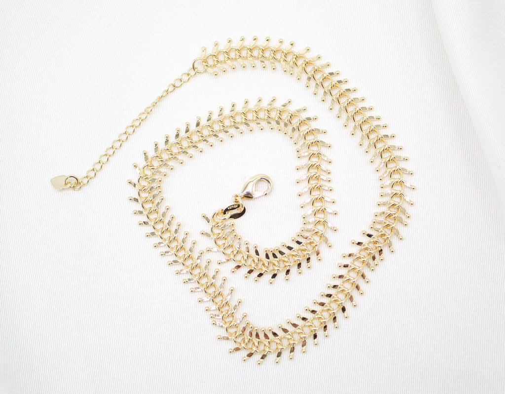 Designed Ball Spine Choker (F109)