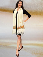 Embroidered Wool Wrap - Fall