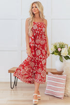 Aylin Floral Spaghetti Strap Maxi Dress-0