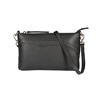 RB2003A | Genuine full-grain leather shoulder/wrist bag, dollar/light grain. Removable shoulder strap and handle. Black color. Dimensions: 22 x 14 x 2.5 cm. Packaging: Non-Woven Fabric Bag-0