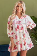Lana Floral Babydoll Dress-0