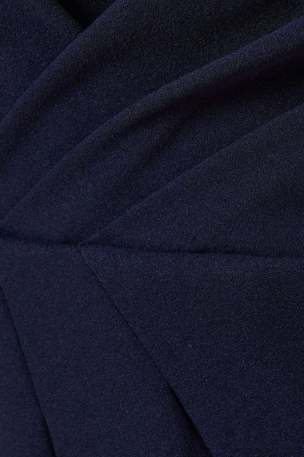 Adrianna Papell Stretch Knit Crepe Draped Illusion Short Faux Wrap Crepe Dress-4