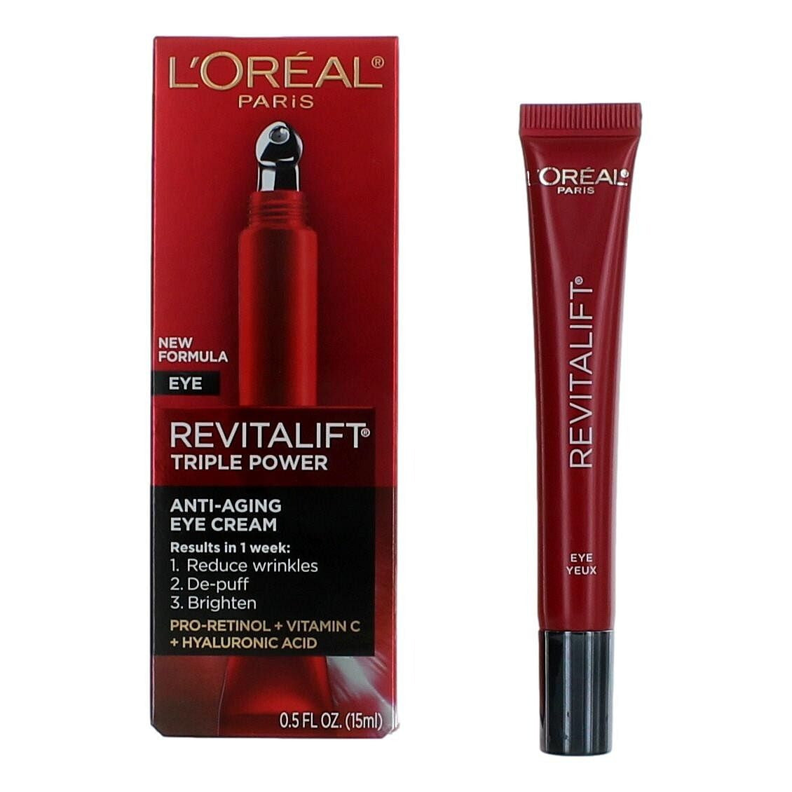L'Oreal Revitalift Triple Power by L'Oreal, 0.5 oz Anti-Aging Eye Cream