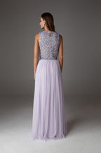 INES MAXI SKIRT LILAC