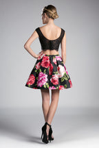 Beaded lace crop top. TOP ONLY-1