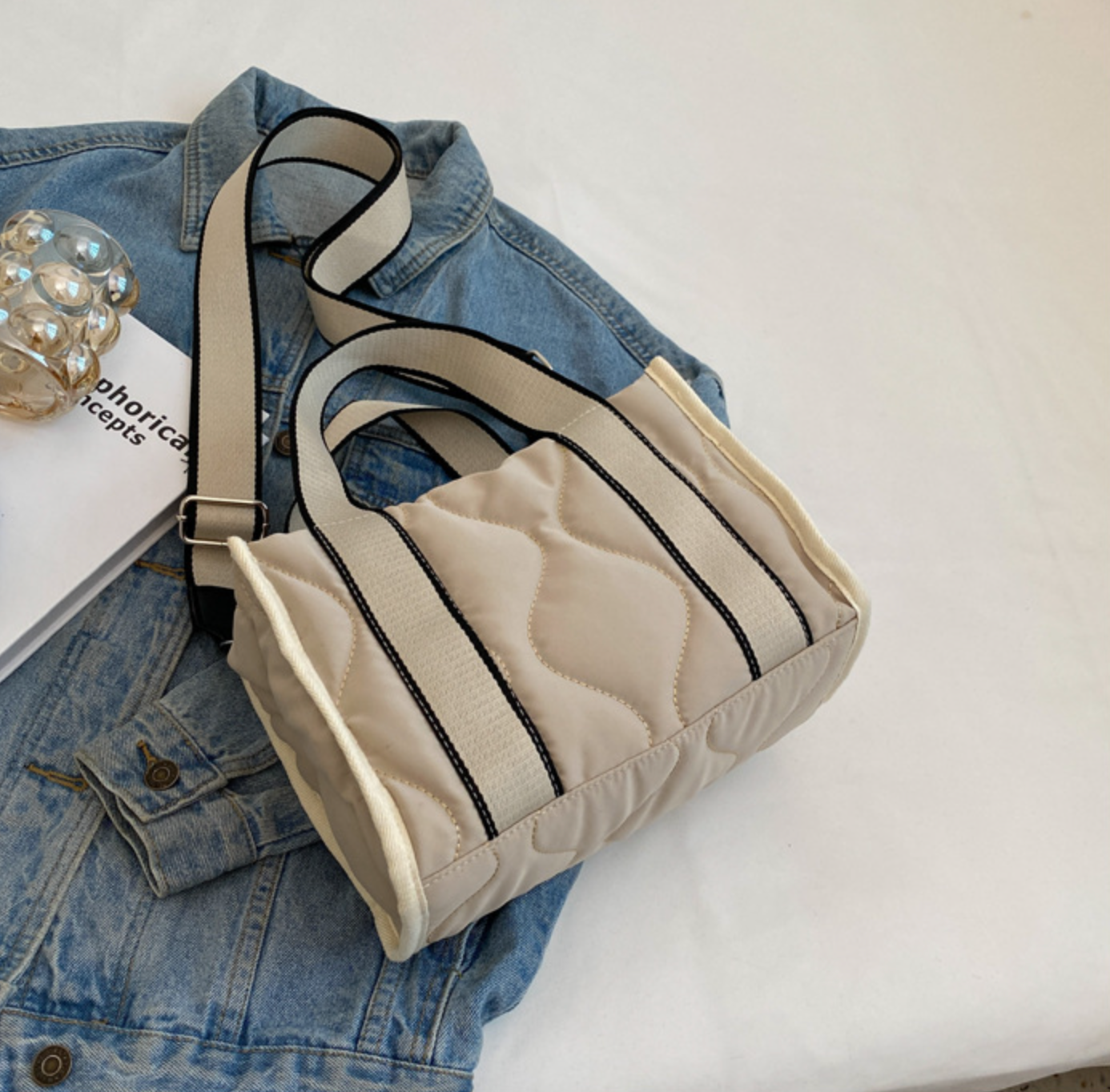 Melinda Quilted Shoulder Bag-7