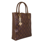 Luminous Leather Bag - Chocolate-2