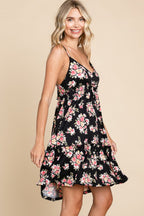 Culture Code Full Size Floral Frill Cami Dress-3