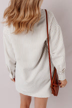 Selena Long Sleeve Button Up Shirt Dress-1
