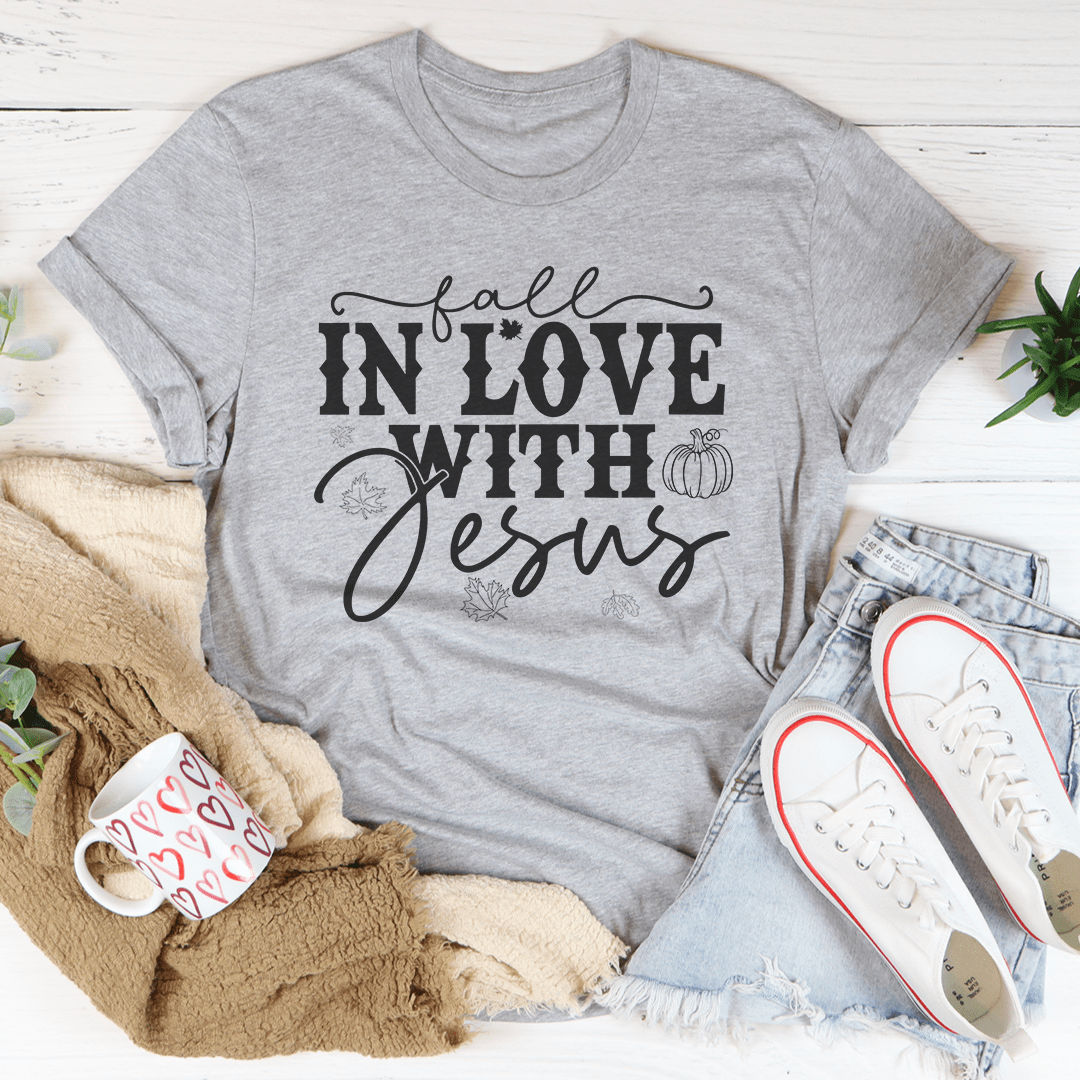 Fall In Love With Jesus Tee-2