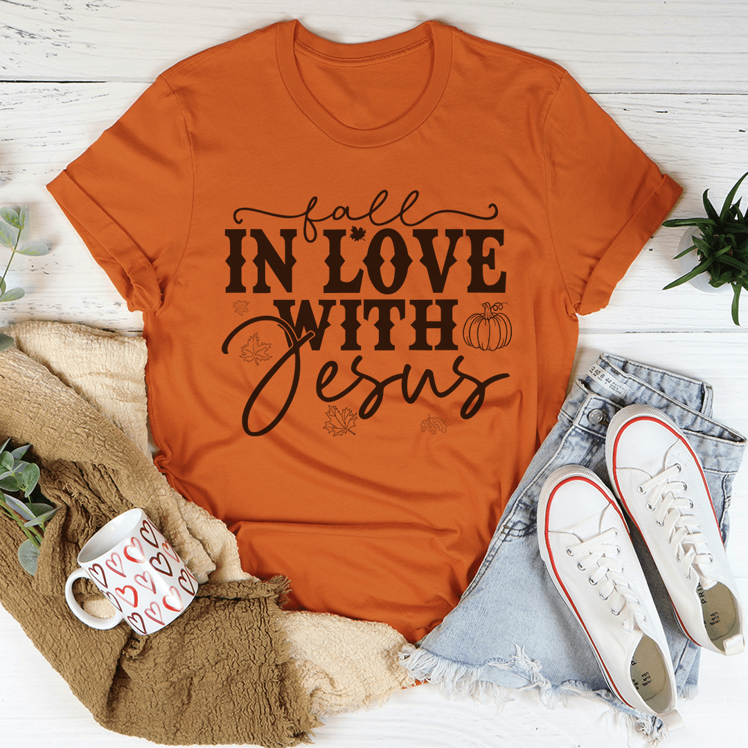 Fall In Love With Jesus Tee-0
