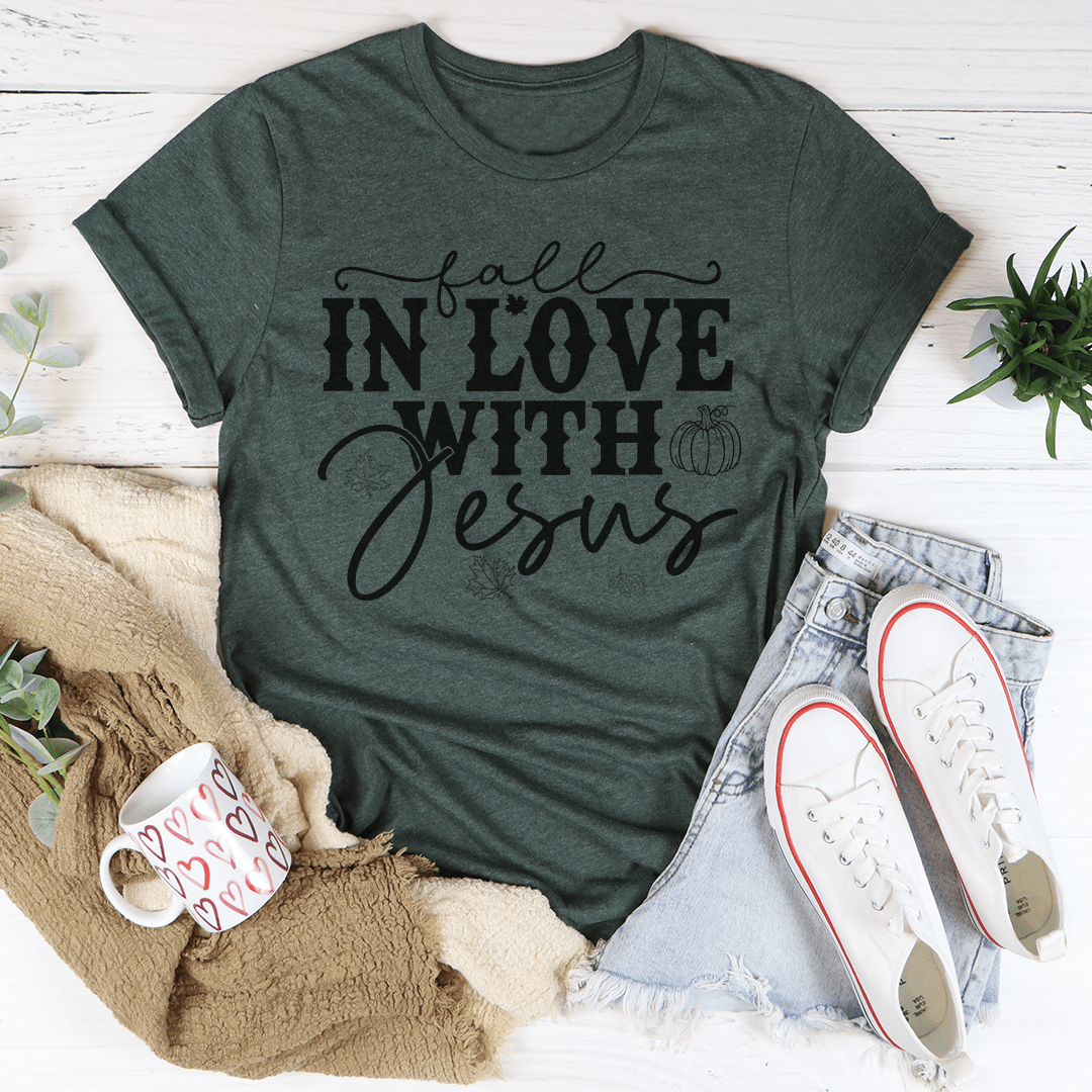 Fall In Love With Jesus Tee-1