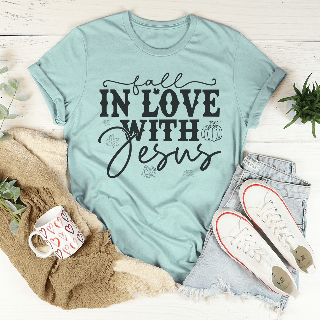 Fall In Love With Jesus Tee-3