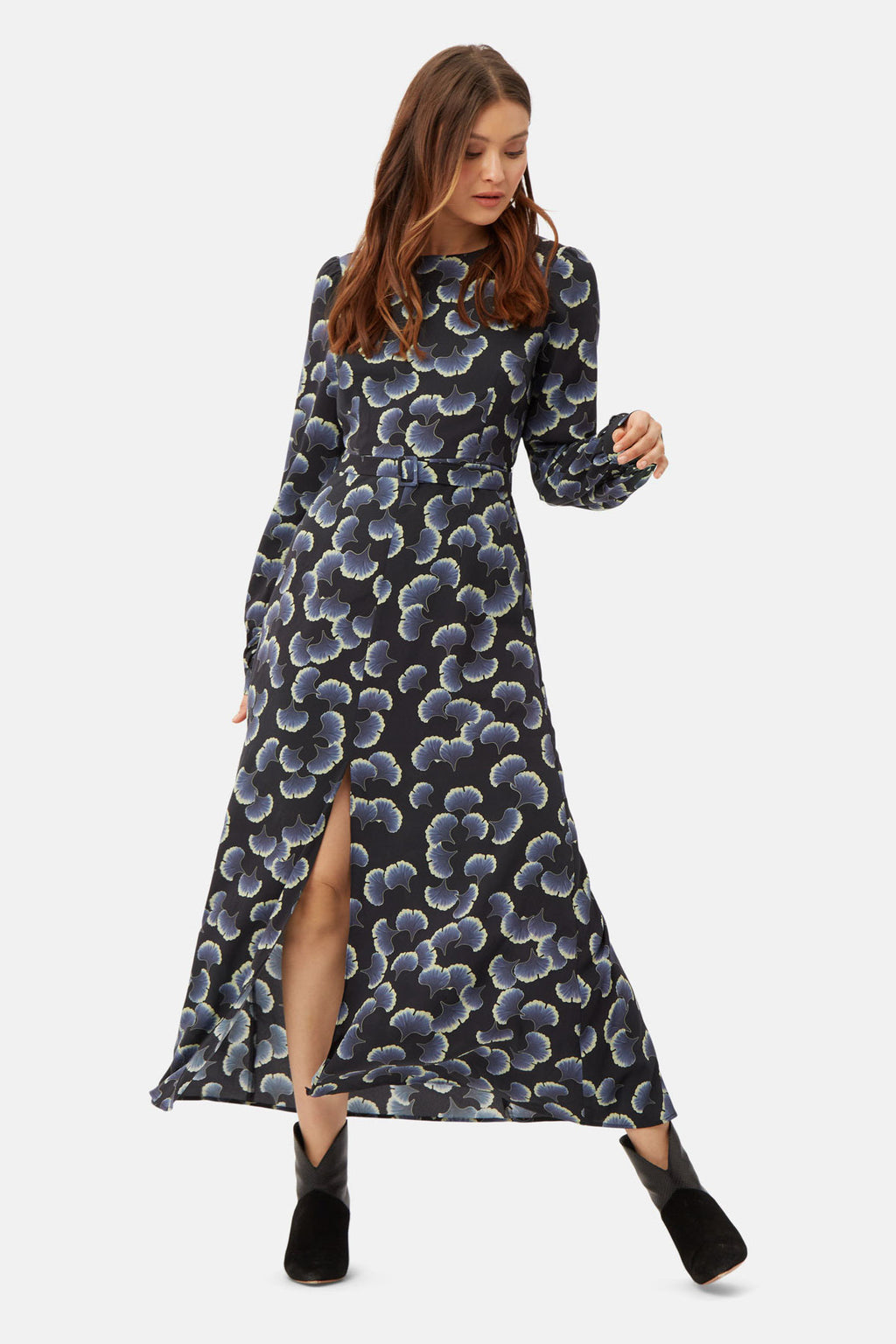 Barbara Casual Dress with a Slit-2