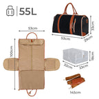 Slimbridge Garment Bags 2 in 1 Hanging Suit Bag Black-1