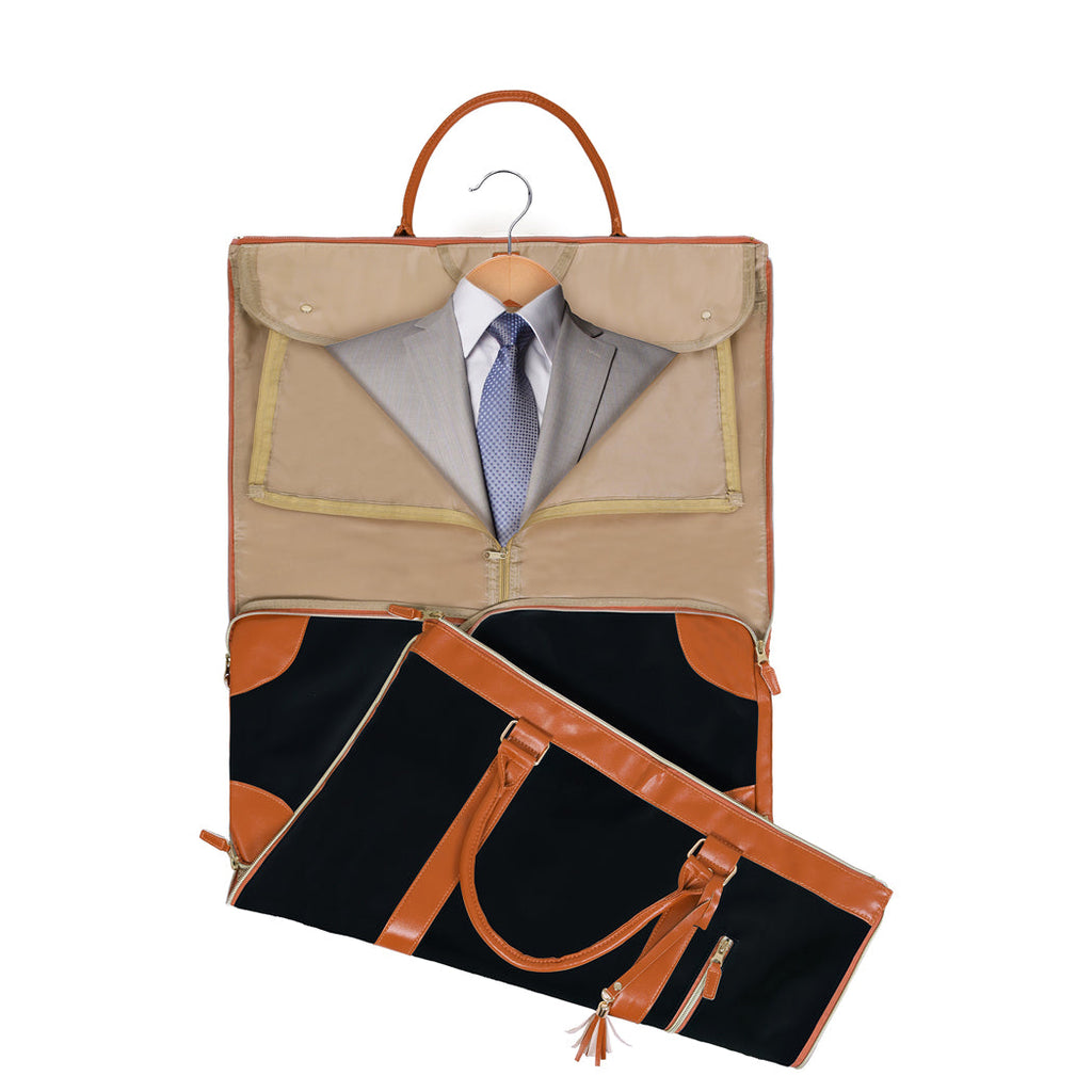 Slimbridge Garment Bags 2 in 1 Hanging Suit Bag Black-2