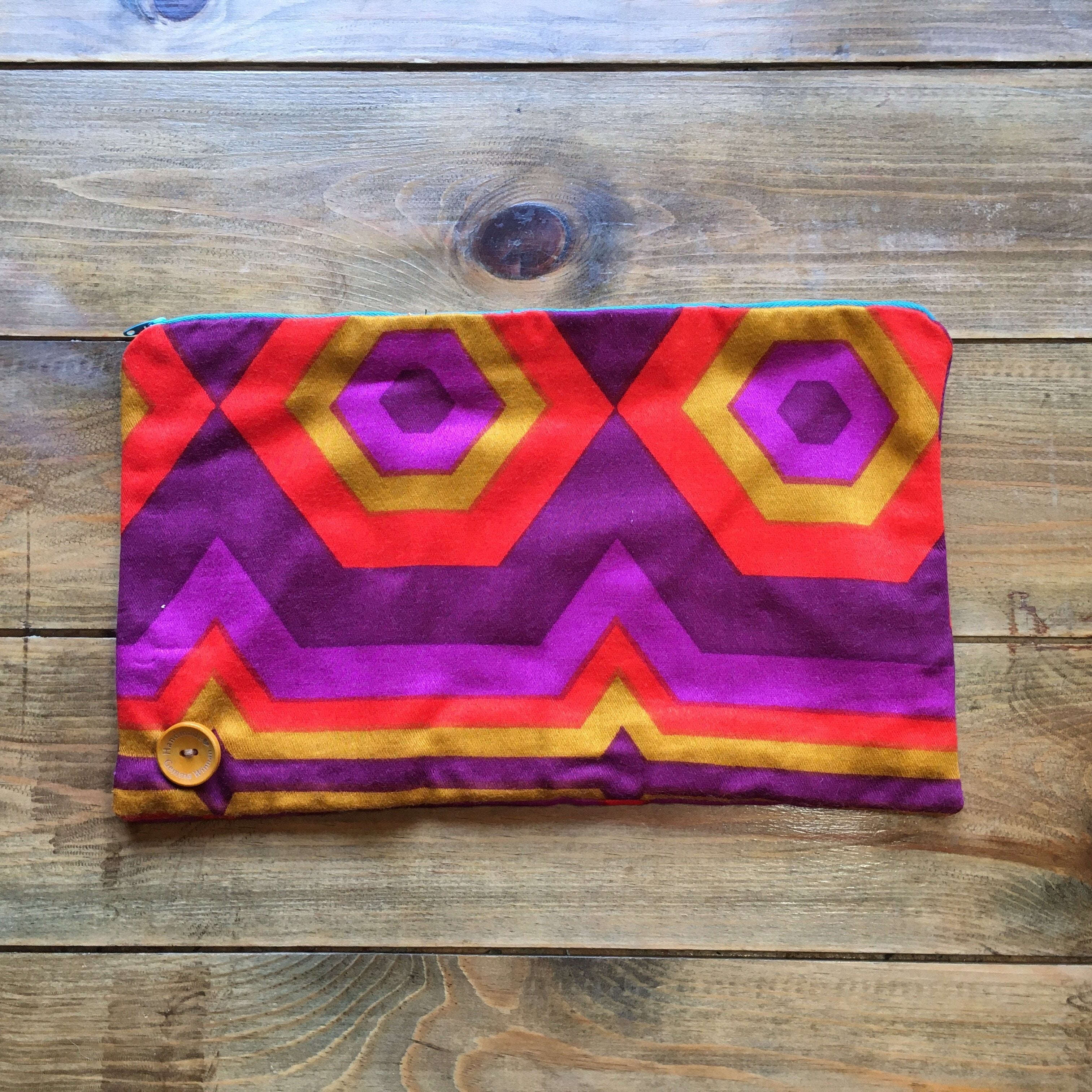 Vintage Fabric Handmade Clutch Bag-2