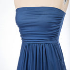 Grace Karin Women Strapless Ruched Dress Summer Sexy Elegant Pockets Casual Gradient Color Beach Holiday Party A-Line Maxi Dress-4