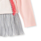 Girls’ Clothing Spring Collection – Unicorn Pattern Children’s Shirt Patchwork Dress-2