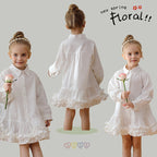 Spring and Autumn Solid Color Single Breasted Long-sleeved Dress for Stylish Girls-4