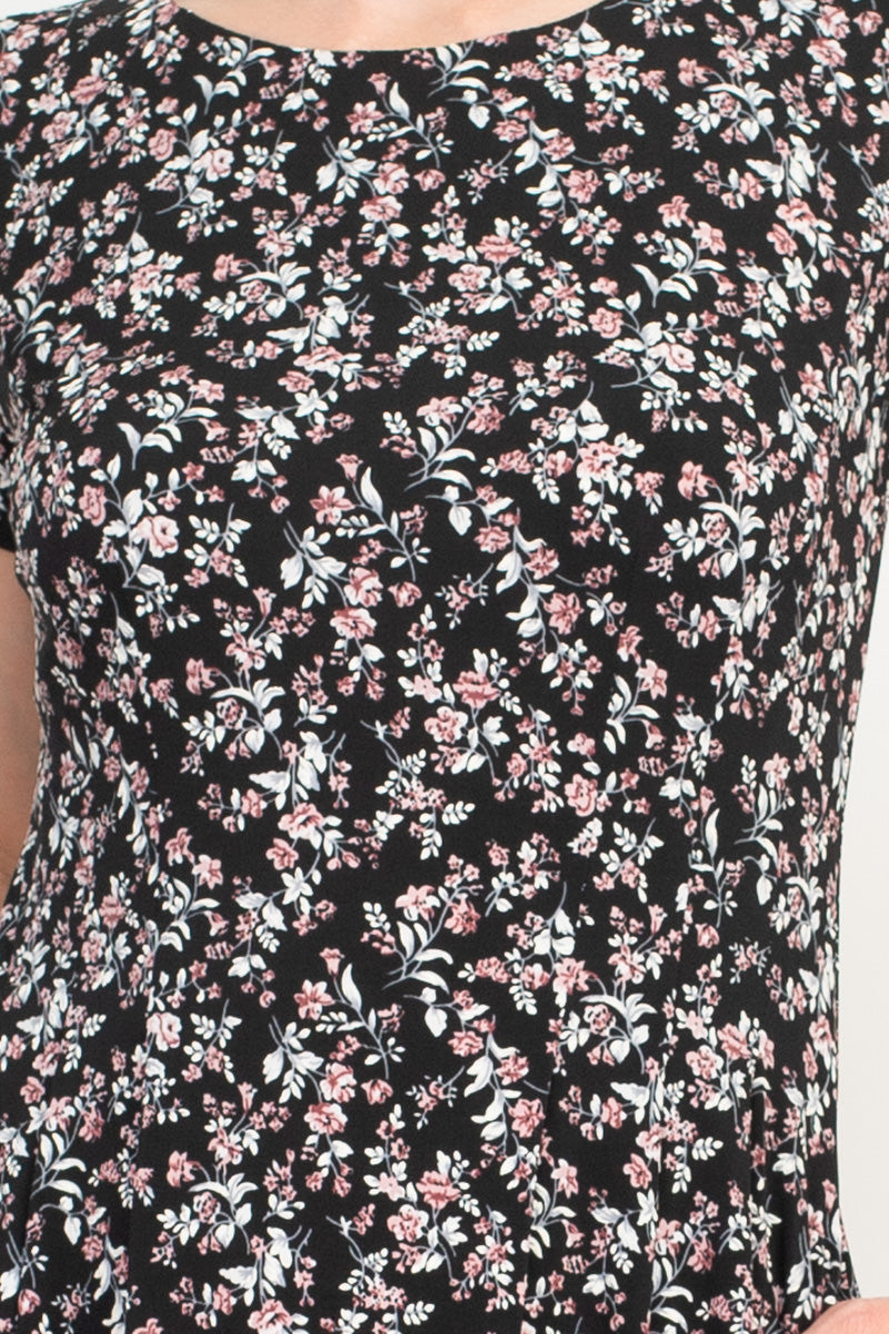 Connected Apparel Floral Soft Dress-4